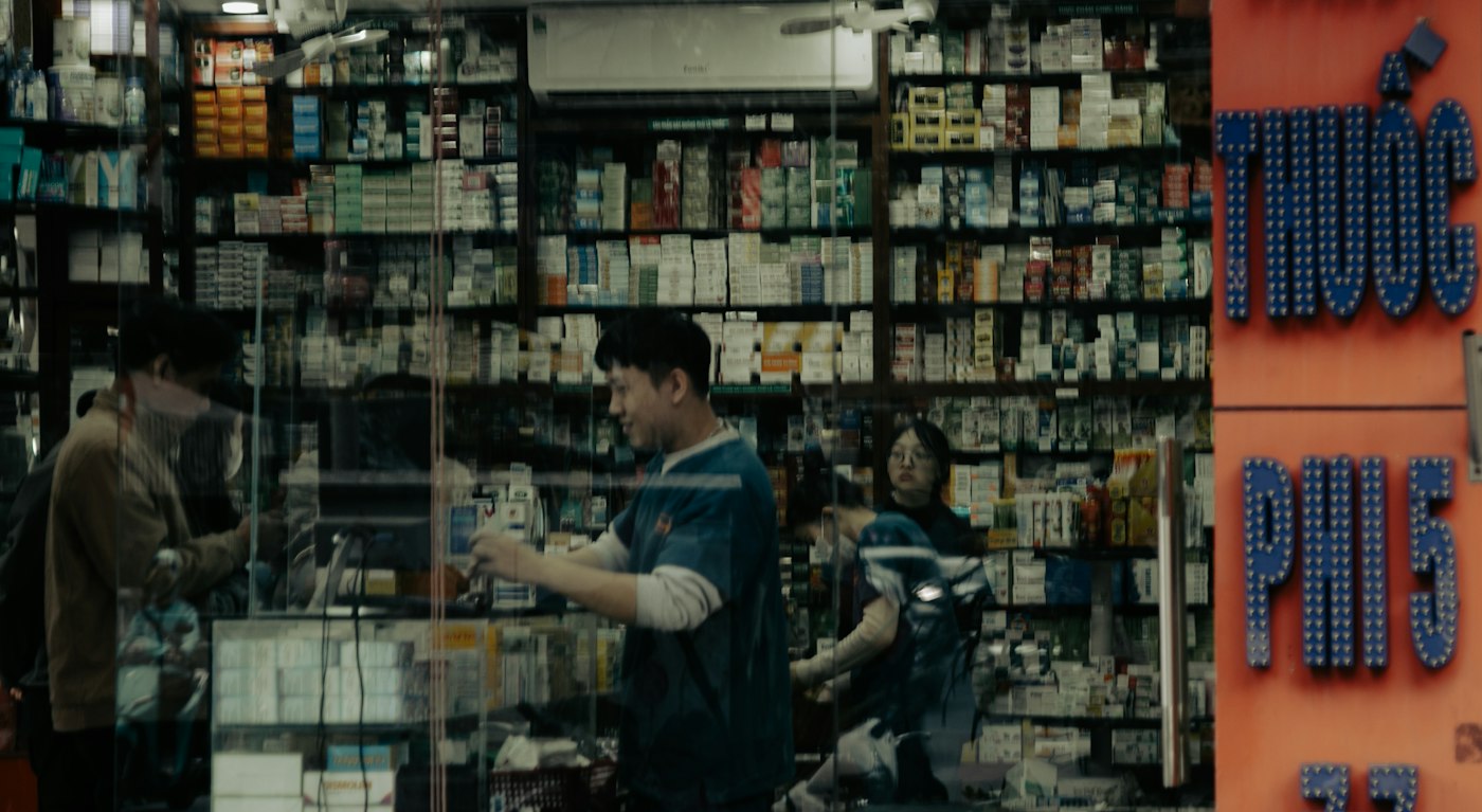 Tsandi Pharmacy storefront in Tsandi
