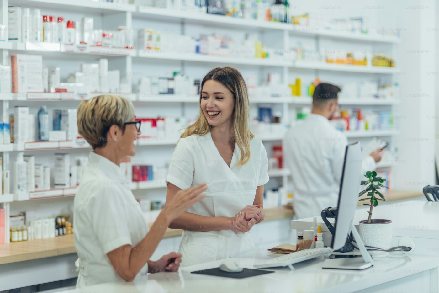Our friendly team inside Tsandi Pharmacy