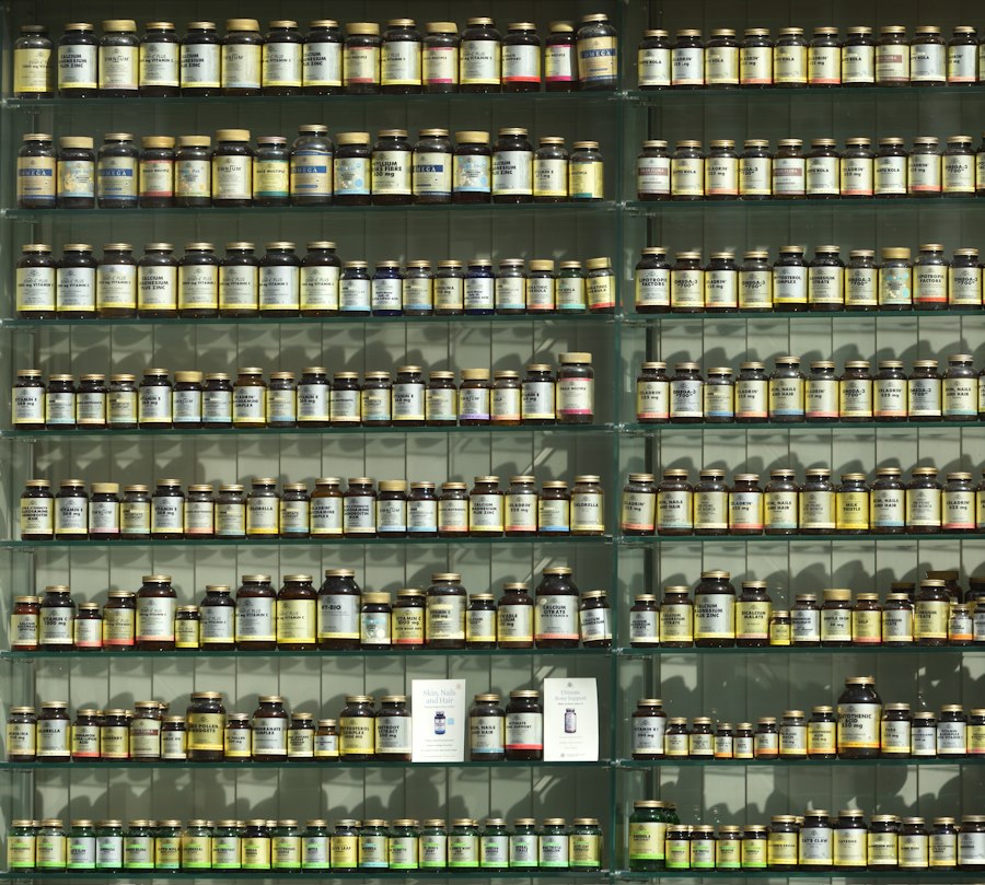 Vitamins and supplements on our shelves